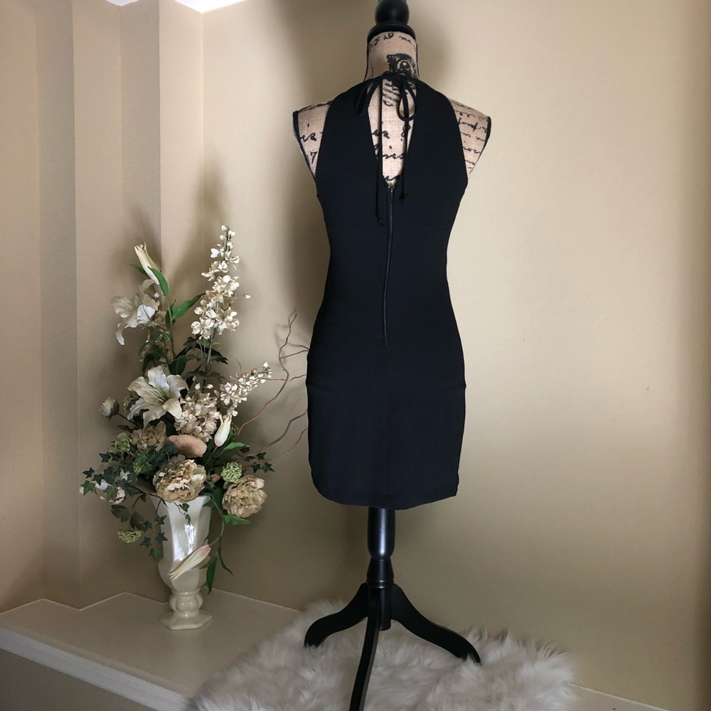 Black halter dress lace side size1 brand:Teeze me - Picture 3 of 8